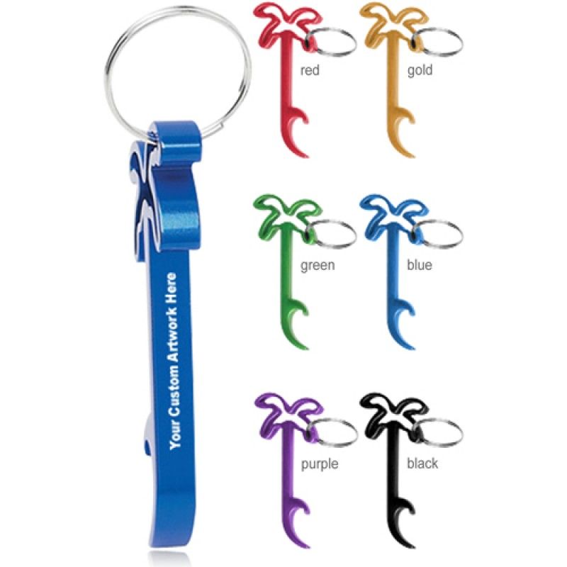 Wholesale Palm Tree Bottle Opener Keyring