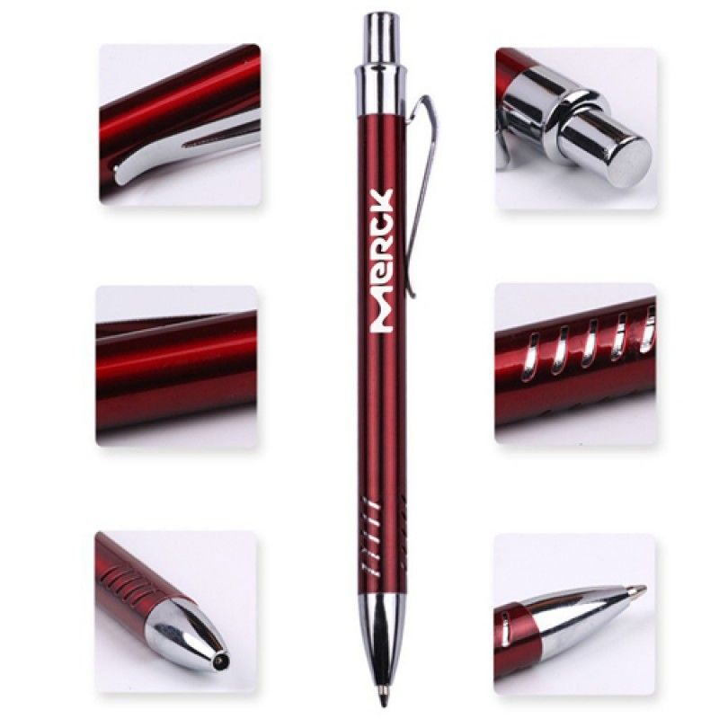 Wholesale Metal Gills Grip Ballpoint Pen