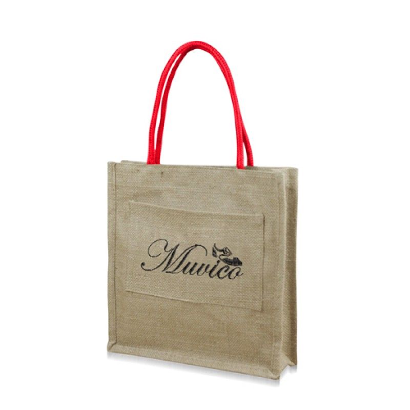 Wholesale Eco-Friendly Jute Tote With Pocket