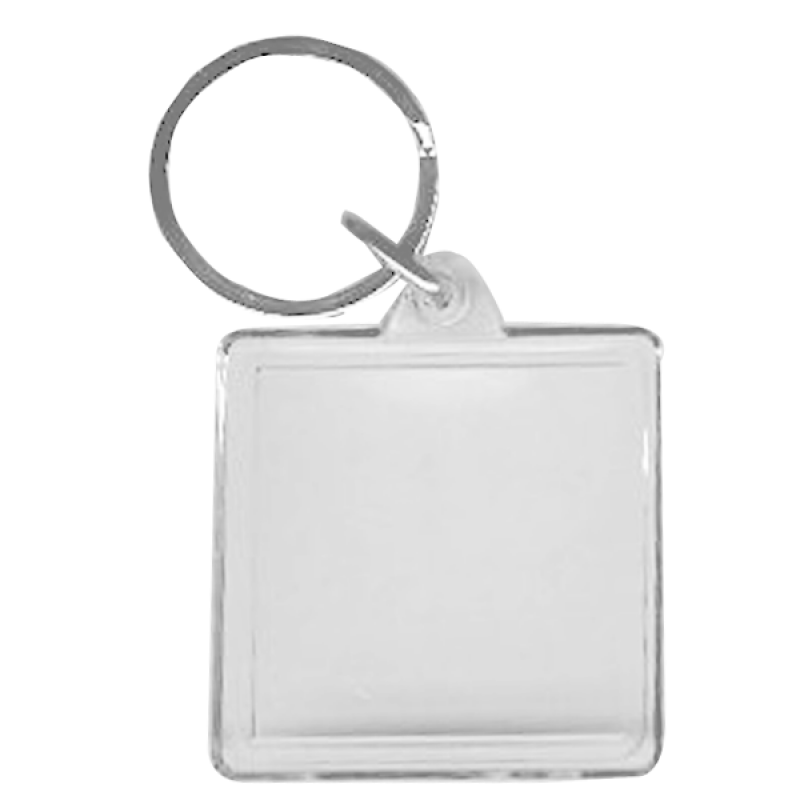 Wholesale BLANK - Snap-In Square Flat Key Tag-[BW-27069]