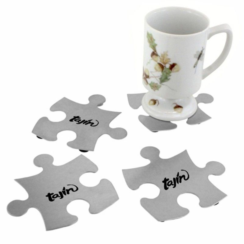 Wholesale Stainless Steel Jigsaw Puzzle Coasters