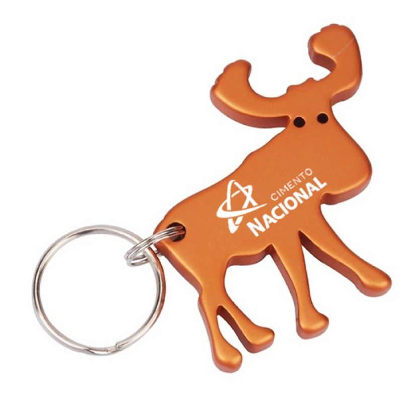 Wholesale Moose Shape Keychain With Opener