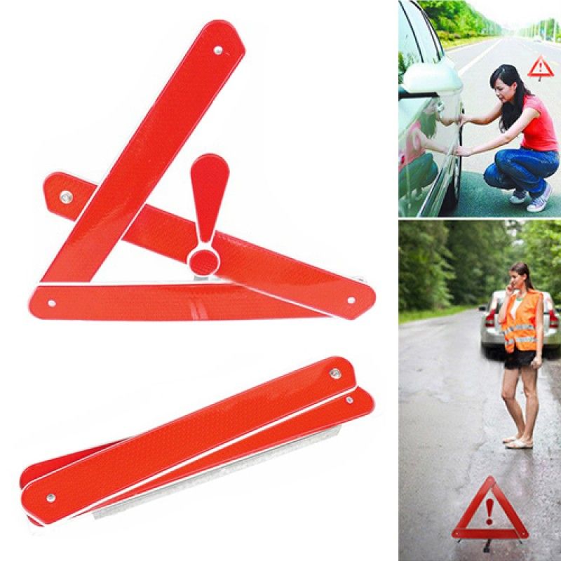 Wholesale Automobile Foldable Reflective Triangle Warning Sign