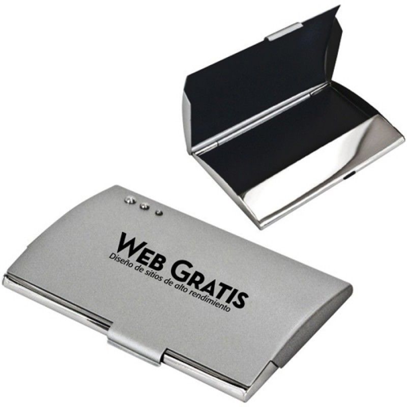 Wholesale Curve Nickel Plated Card Holder