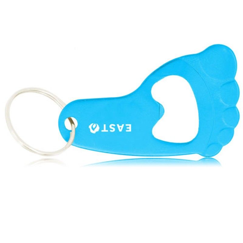 Wholesale Foot Shape Bottle Opener Keyring