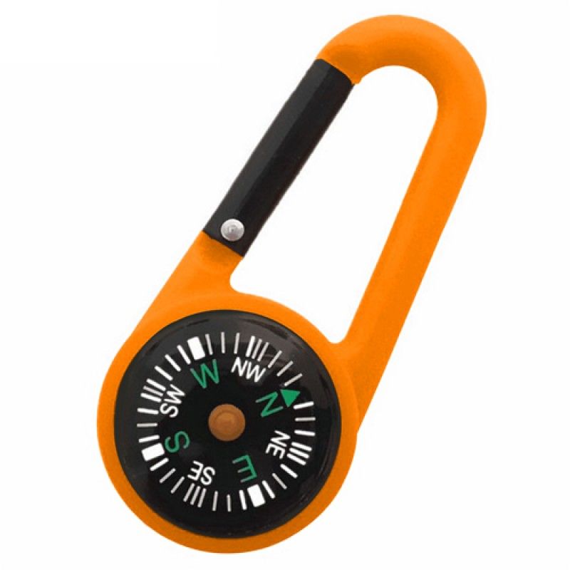 Wholesale Multi-Function Mini Compass Carabiner Keychain