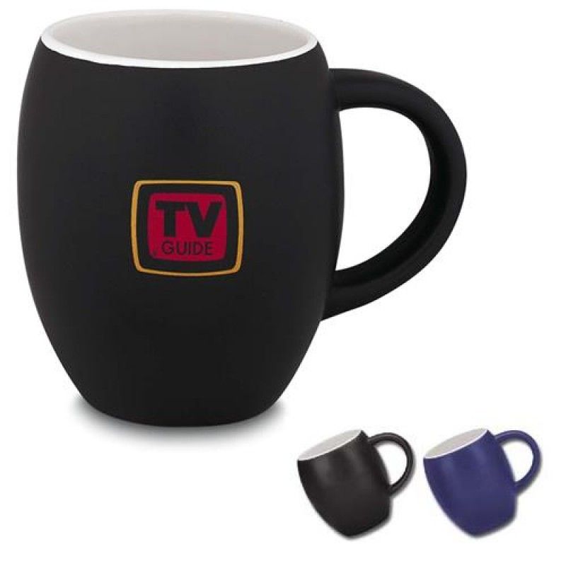 Wholesale Matte Barrel Ceramic Mug - 16 oz.-[NW-91354]