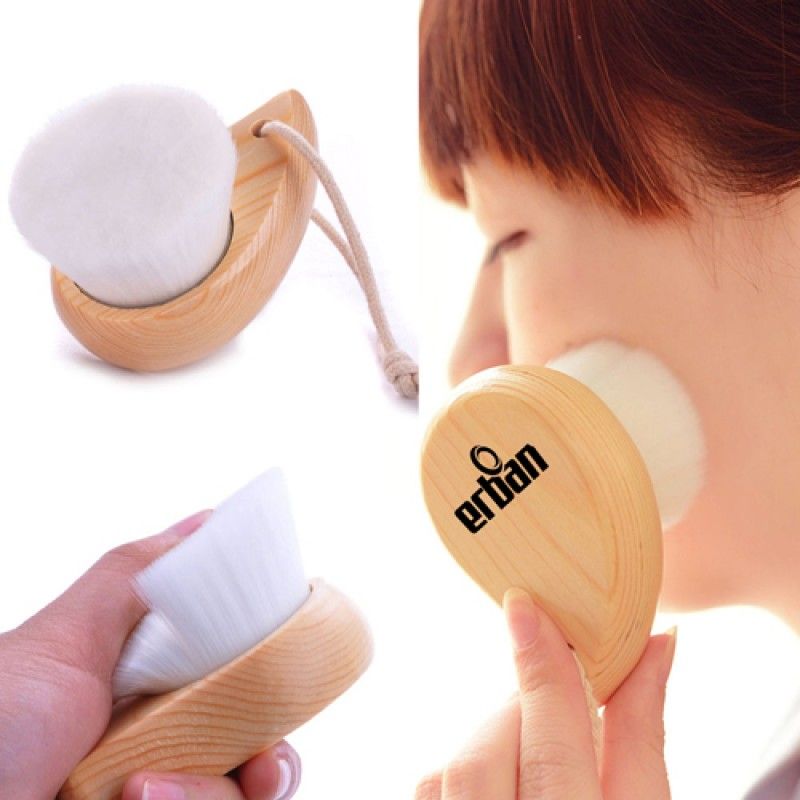 Wholesale Head Wood Face Cleaner Brush