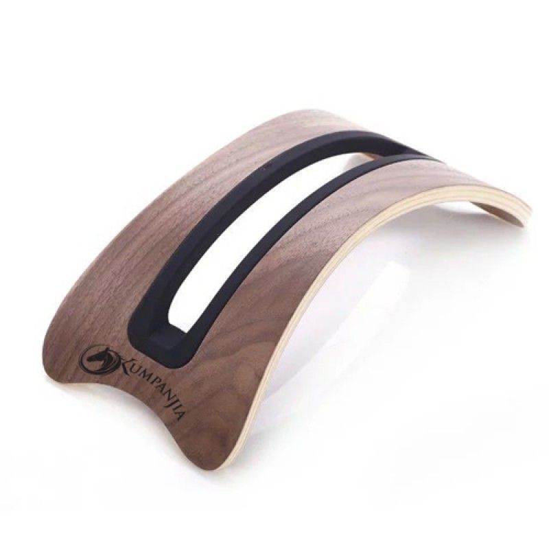 Wholesale Vertical Wooden Curved Base Laptop Stand