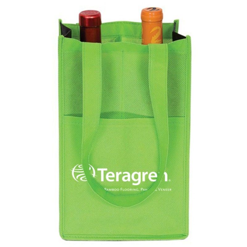 Wholesale Eco-Friendly 2-Bottle Wine Bag