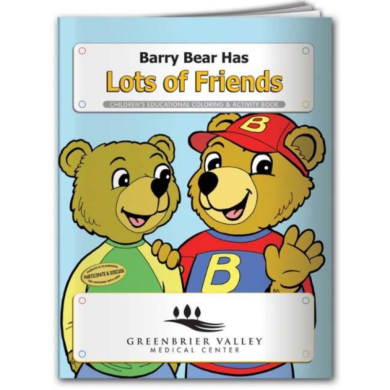 Wholesale Coloring Book: Barry Bear Has Lots of Friends-[NW-91662]