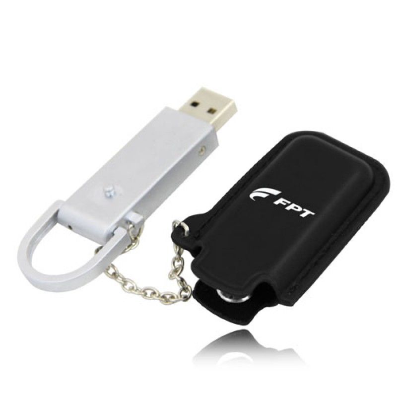 Wholesale 1GB Dashing Flash Drive With Leather Case