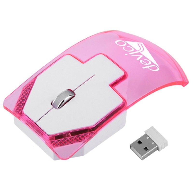 Wholesale Transparent Luminous Colorful 2.4G Wireless Mice