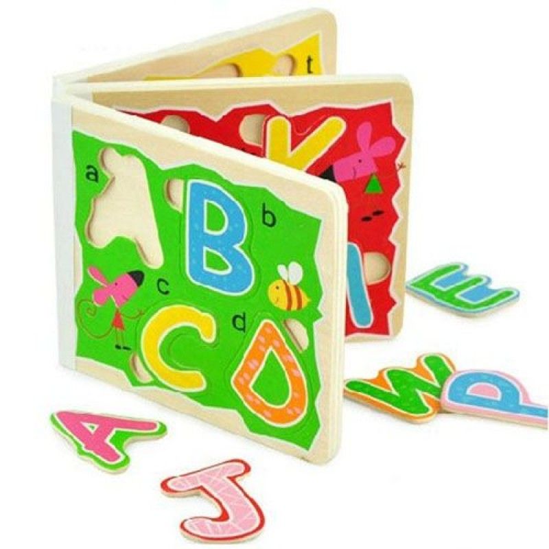 Wholesale Early Educational Alphabet 3D Wooden Puzzle