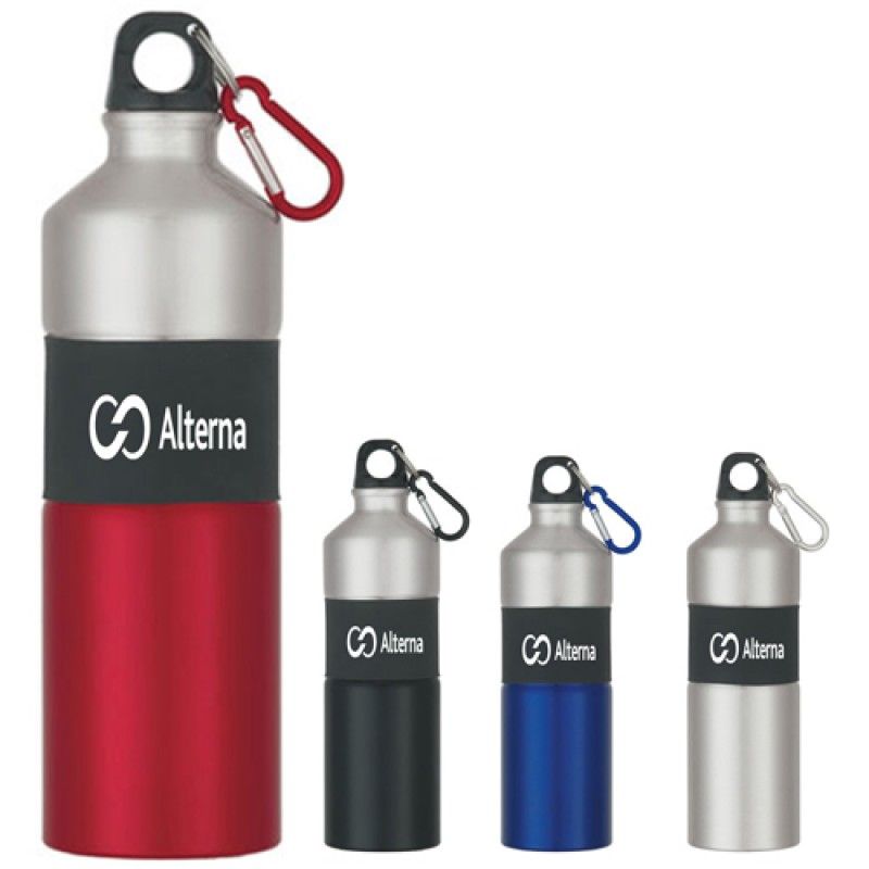 Wholesale Rubber Grip Aluminum Bottle