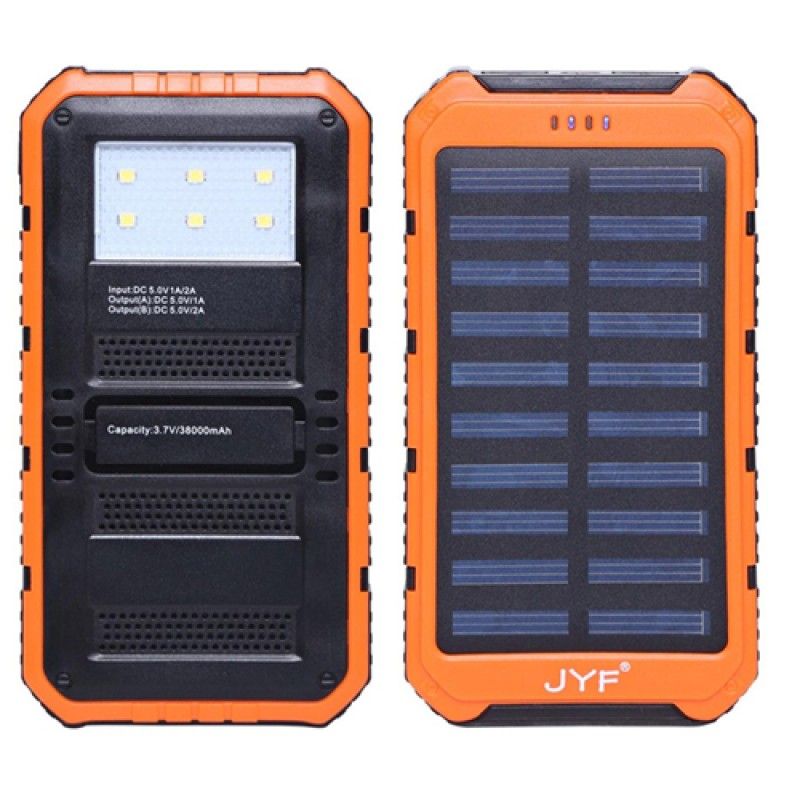 Wholesale 20000mAh Dual USB Solar Power Bank