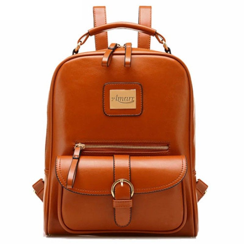 Wholesale Mochila Fashion Designer Leather Backpack