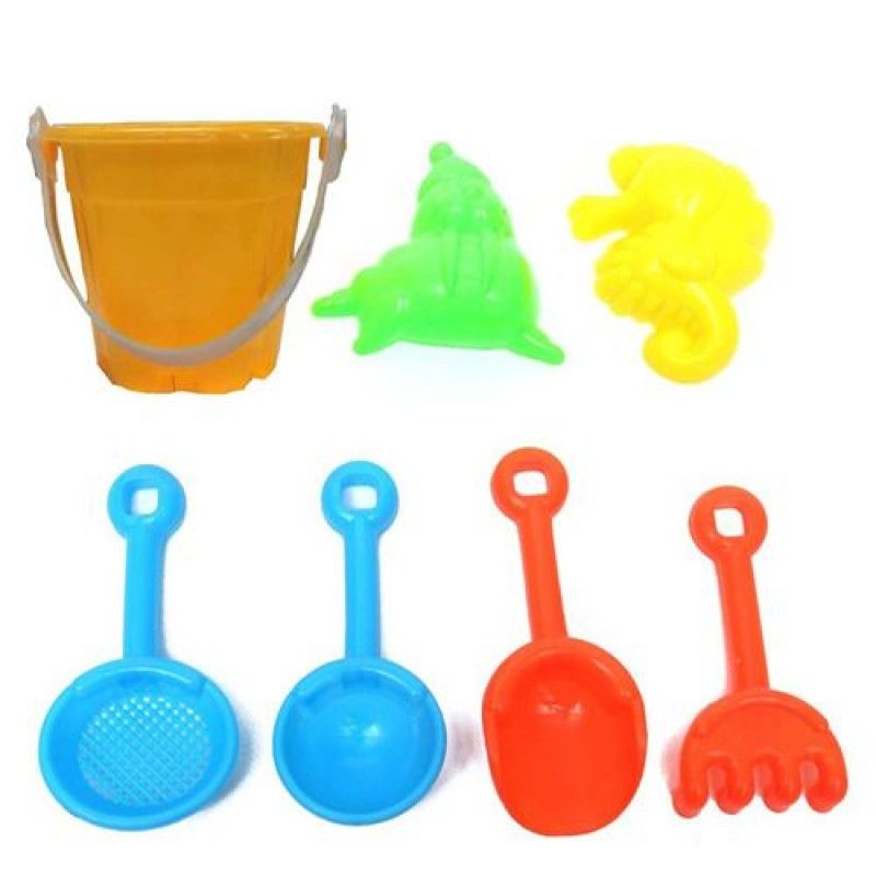 Wholesale Sand Water Beach 7 Piece Bucket Toys