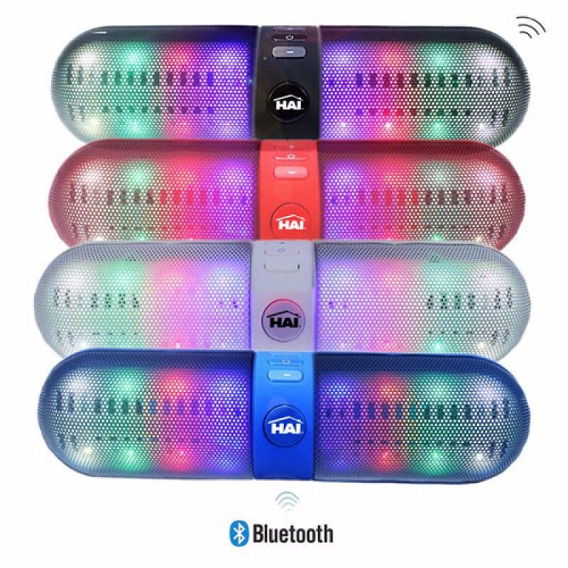 Wholesale Capsule Shaped LED Bluetooth Speaker