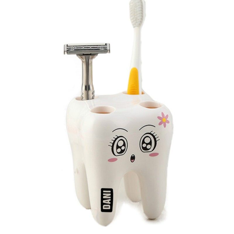 Wholesale Tooth Shaped 4 Toothbrush Holder