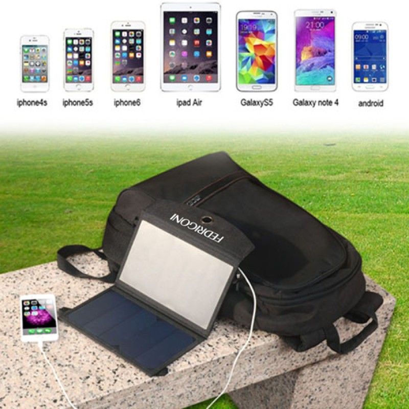 Wholesale 12W Dual USB Foldable Solar Charger
