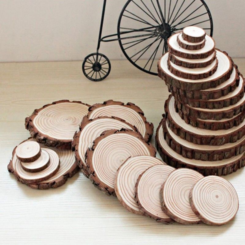 Wholesale Wood Slice 6 Coasters