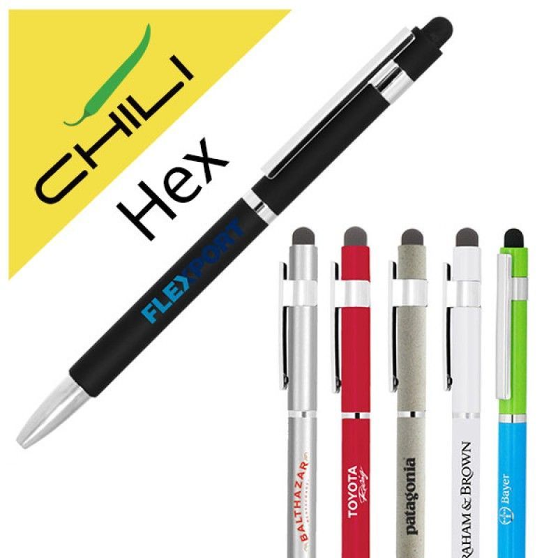 Wholesale Hex Stylus Twist Metal Ballpen