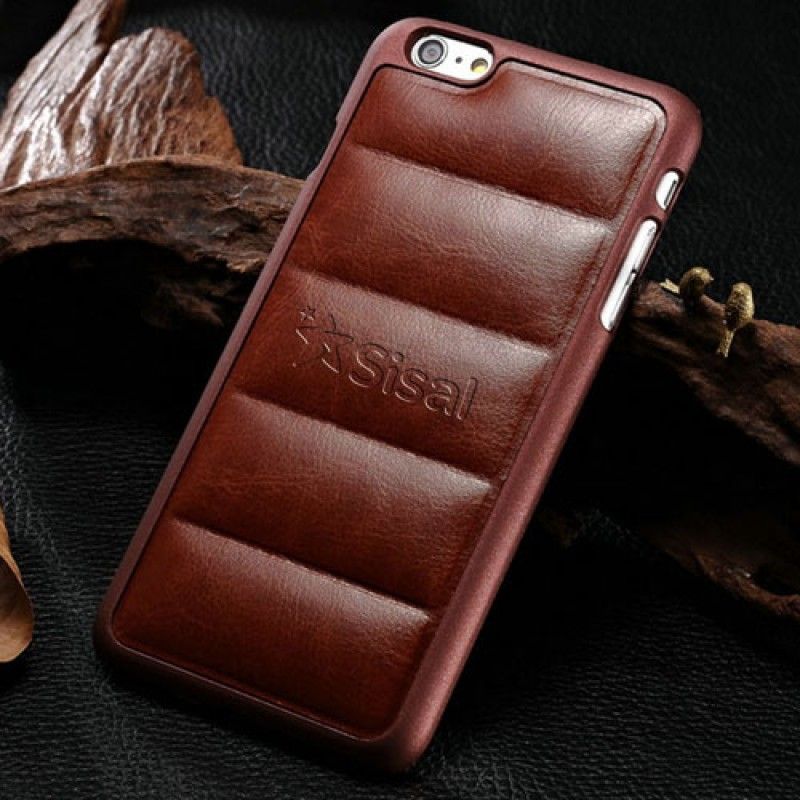 Wholesale Plastic Edge Pattern Leather Phone Cover