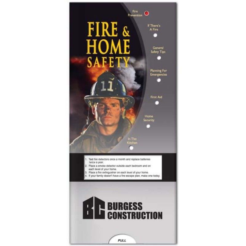 Wholesale Pocket Slider: Fire & Home Safety-[NW-91586]