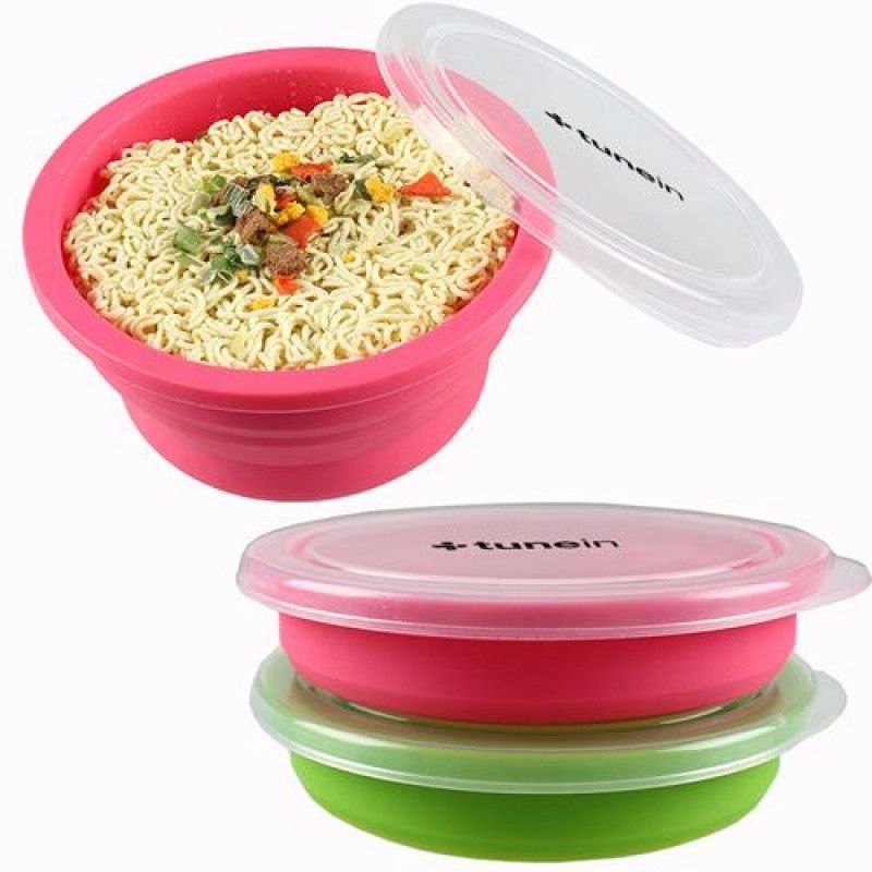 Wholesale Round Silicone Collapsible Lunch Box