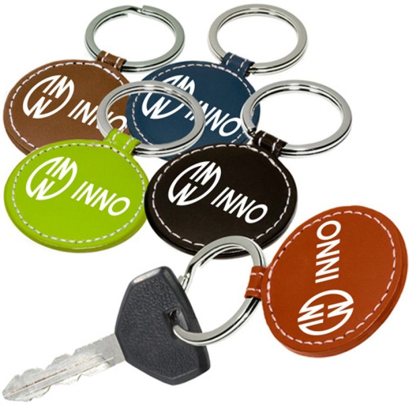 Wholesale Round Leather Key Fob