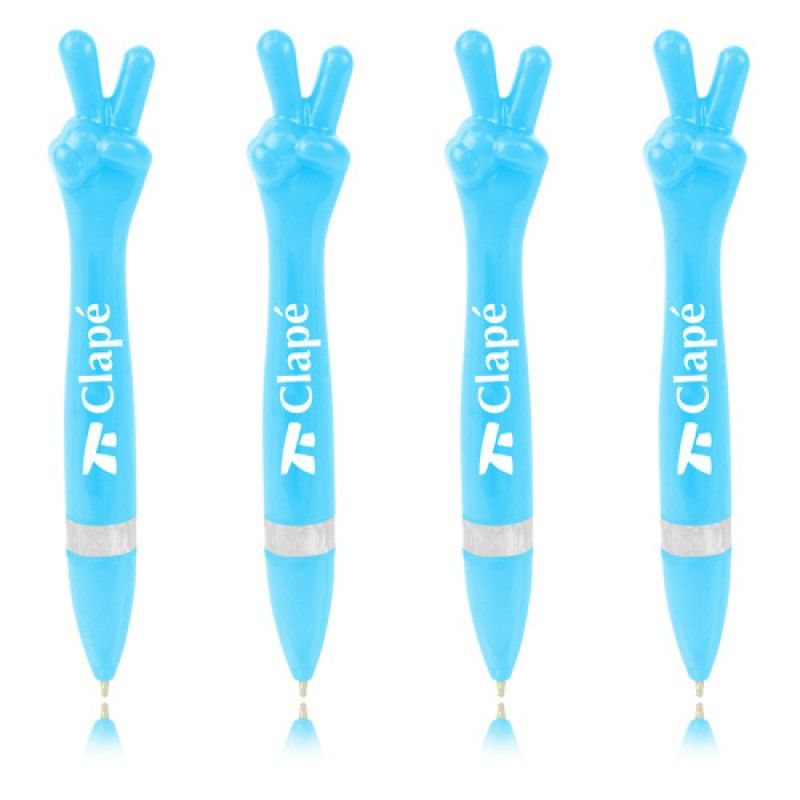 Wholesale Victory Peace Sign Twist Pen