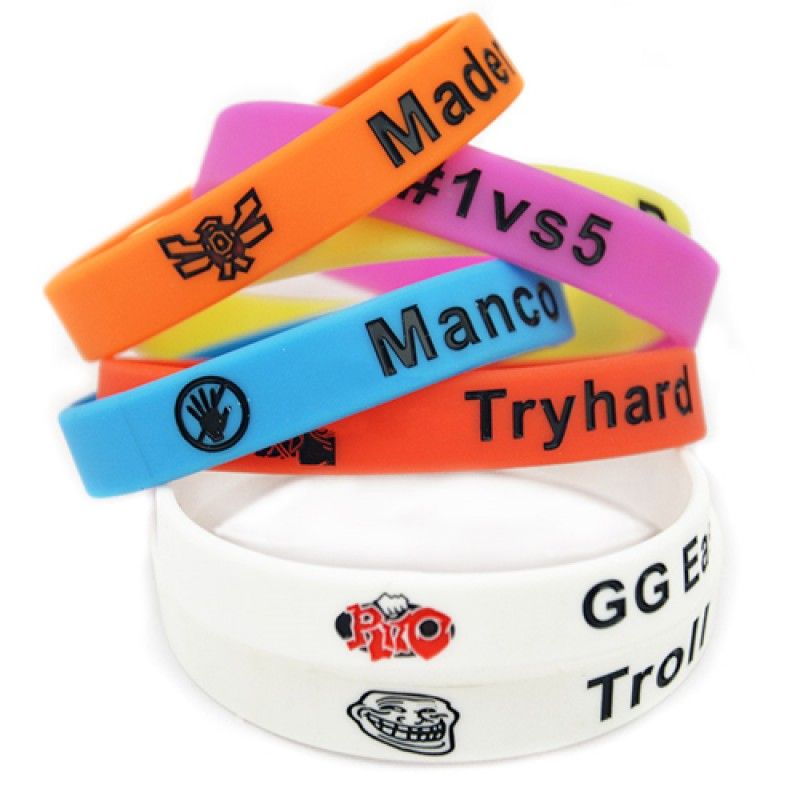 Wholesale Mix Design Silicone Bracelet