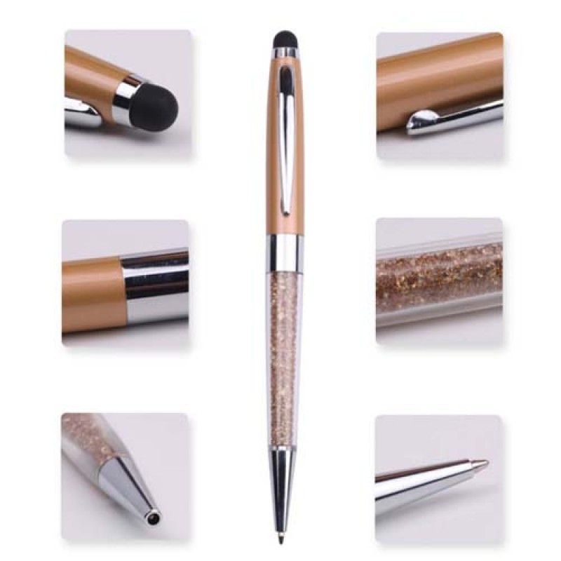 Wholesale Multi-colored metallic crystal stylus pen