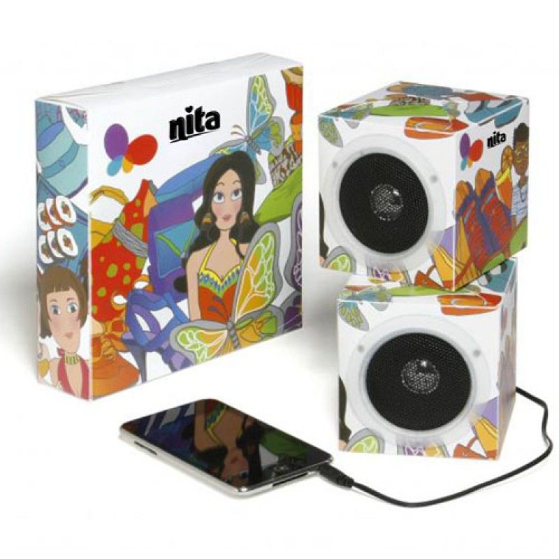 Wholesale Cube Foldable Flat Speaker