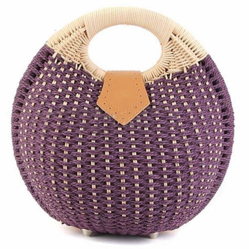 Wholesale Women Shell Woven Beach Bag