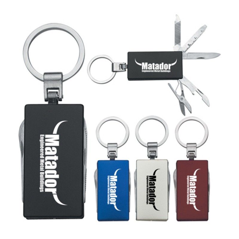 Wholesale Multi-Function 5 In 1 Aluminum Key Tag