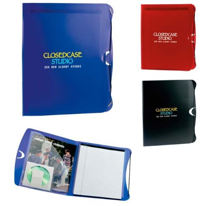 Wholesale PolyPro Padfolio with Business Card & CD Holder-[NW-91833]