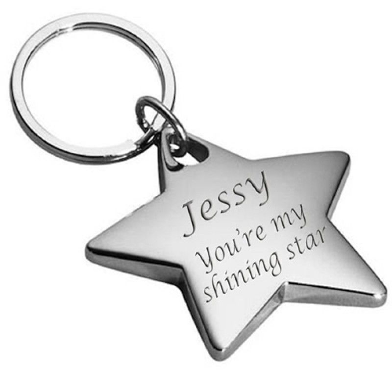 Wholesale Star Shaped Metal Keychain