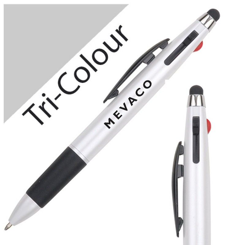 Wholesale Tri-colour pen with Stylus