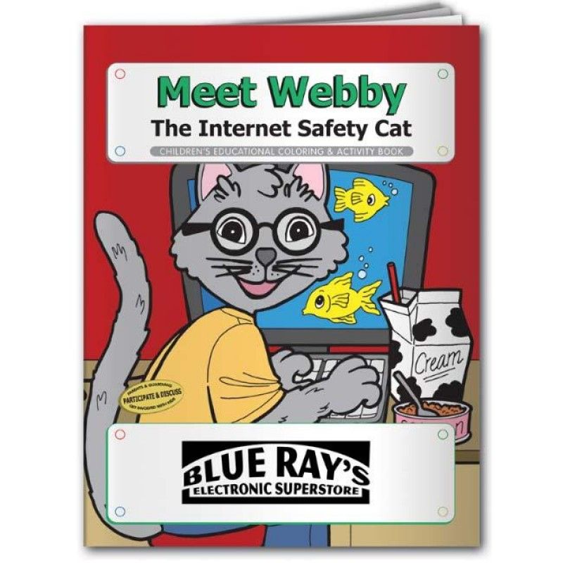 Wholesale Coloring Book: Meet Webby The Internet Safety Cat-[NW-91542]