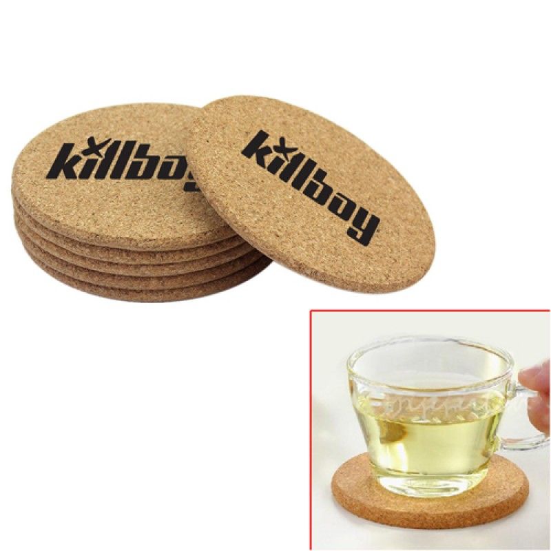 Wholesale Round Shape Plain Cork Coaster Mat