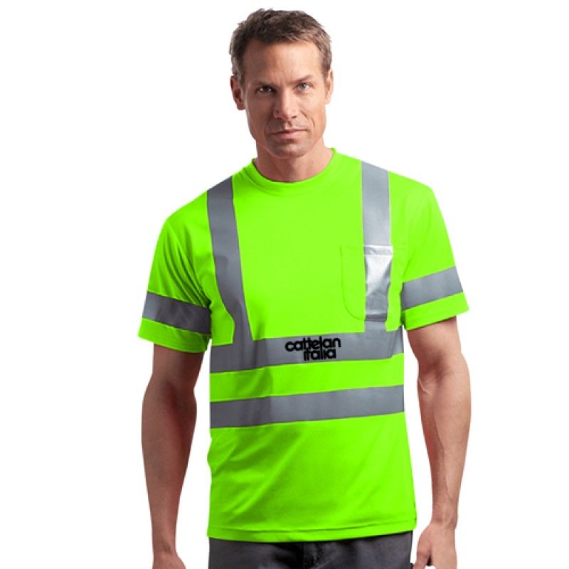 Wholesale Reflective Short-Sleeves Snag T-Shirt