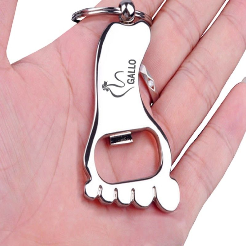 Wholesale Metal Feet Bottle Opener Keychain