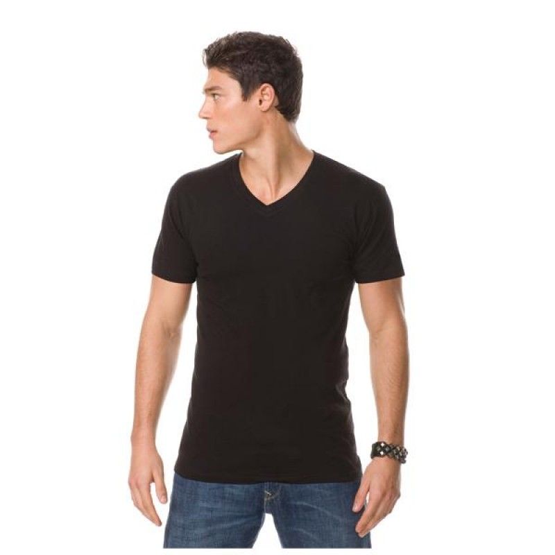 Wholesale Next Level Men's Fitted V-Neck Cotton Tee-[EV-25002]