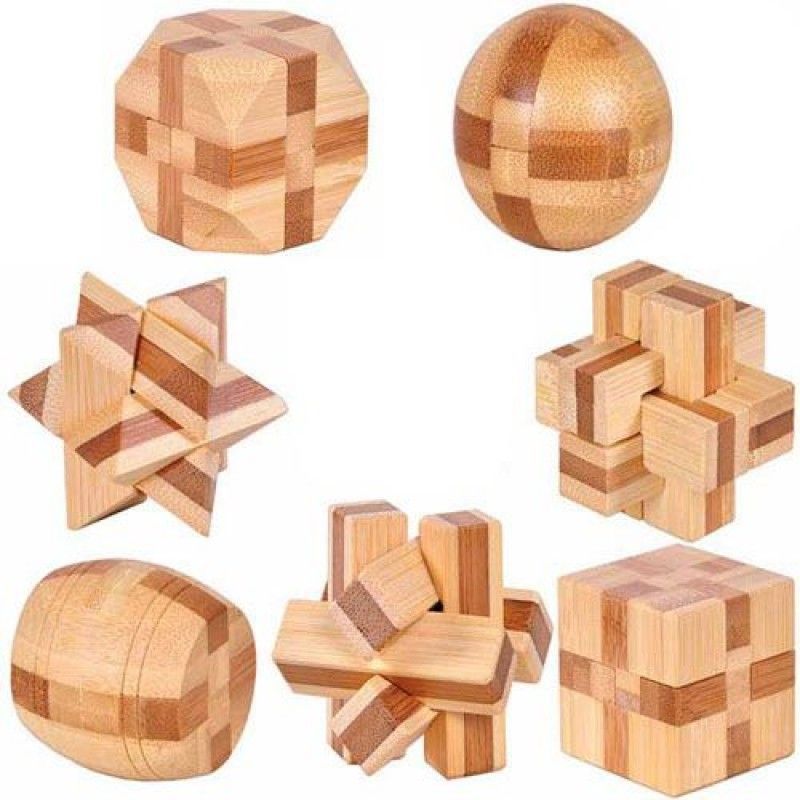 Wholesale Ecofriendly 3D Bamboo IQ Logic Puzzle