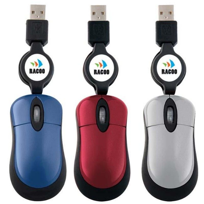 Wholesale Mini Optical Mouse with Retractable Cord-[NW-92022]