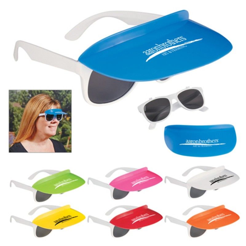 Wholesale Custom Two Tone Visor Sunglasses