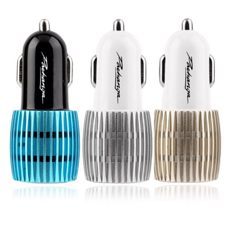 Wholesale Universal Aluminum 2 USB Ports Car Charger