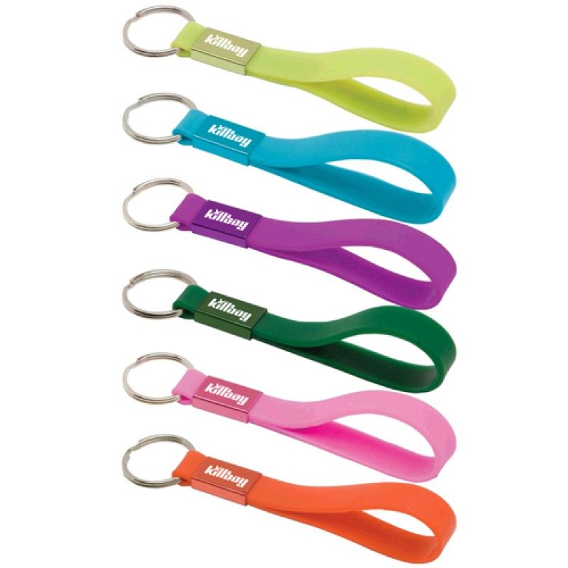 Wholesale Silicone Sling Indent Keyring